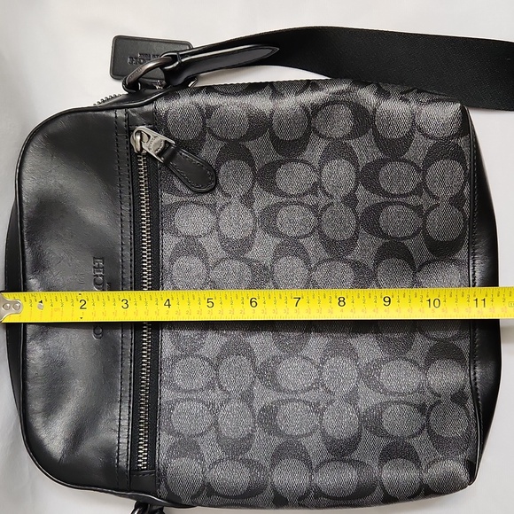 Coach Houston Flight Canvas Coated Crossbody Messenger bag (mens) - Picture 12 of 15